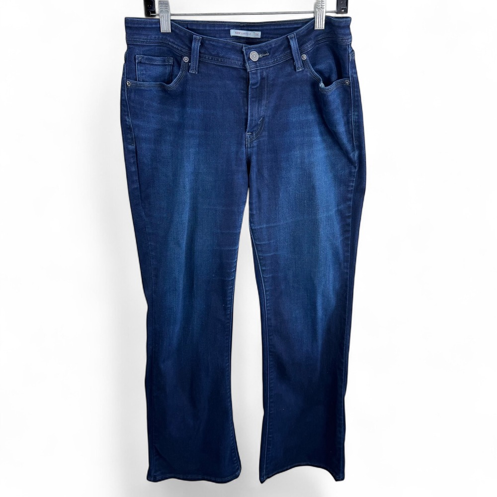 Levis 529 Curvy Bootcut Jeans Womens 14 Dark Wash Indigo Denim Mid Rise Pants